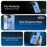 Vibrant Blue Texture Glass Case for Apple iPhone 16e