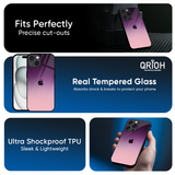 Purple Gradient Glass case for Apple iPhone 16e