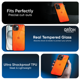 Tangy Orange Glass Case for Apple iPhone 16e