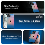 Blue & Pink Ombre Glass case for Apple iPhone 16e