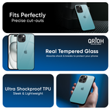 Arctic Blue Glass Case For Apple iPhone 16e