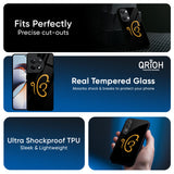 Luxury Fashion Initial Glass Case for OnePlus 13R 5G