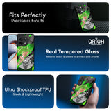 Anime Green Splash Glass Case for OnePlus 13R 5G