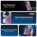 Purple Gold Marble Glass Case for OnePlus 13R 5G