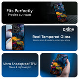 Multicolor Oil Painting Glass Case for OnePlus 13R 5G