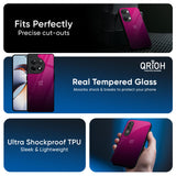 Purple Ombre Pattern Glass Case for OnePlus 13R 5G