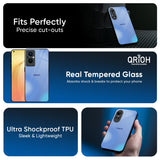 Vibrant Blue Texture Glass Case for Oppo Find x8 Pro