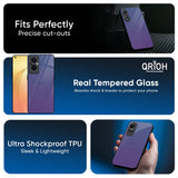 Indigo Pastel Glass Case For Oppo Find x8 Pro