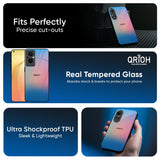 Blue & Pink Ombre Glass case for Oppo Find x8 Pro