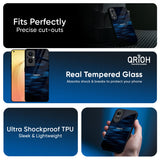 Blue Rough Abstract Glass Case for Oppo Find x8 Pro