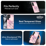 Diamond Pink Gradient Glass Case For Samsung Galaxy A16 5G