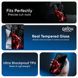 Red Angry Lion Glass Case for Samsung Galaxy S25 Ultra 5G