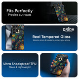 Owl Art Glass Case for Samsung Galaxy M55s