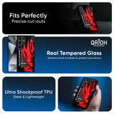 Red Vegeta Glass Case for Samsung Galaxy S25 Ultra 5G