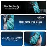 Ocean Marble Glass Case for Samsung Galaxy S25 Ultra 5G