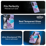 Alcohol ink Marble Glass Case for Samsung Galaxy S25 Ultra 5G