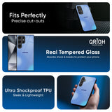 Vibrant Blue Texture Glass Case for Samsung Galaxy A26 5G