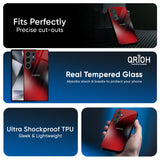 Red Garnet Glass Case for Samsung Galaxy M55s