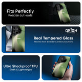 Green Tornado Glass Case for Samsung Galaxy M55s