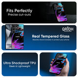 Brushy Color Glass Case for Samsung Galaxy M55s