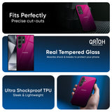 Purple Ombre Pattern Glass Case for Samsung Galaxy S25 Plus 5G