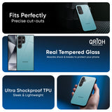 Arctic Blue Glass Case For Samsung Galaxy S25 Plus 5G