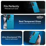 Blue Aqua Glass Case for Samsung Galaxy A16 5G