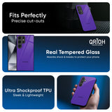 Amethyst Purple Glass Case for Samsung Galaxy S25 Plus 5G