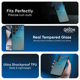 Sea Theme Gradient Glass Case for Samsung Galaxy S25 Plus 5G