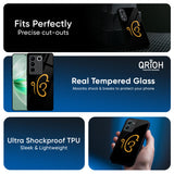 Luxury Fashion Initial Glass Case for Vivo Y300 5G