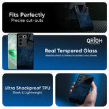 Dark Blue Grunge Glass Case for Vivo T3 Pro 5G