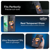 Orange Chubby Glass Case for Vivo T3 Pro 5G