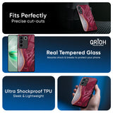 Crimson Ruby Glass Case for IQOO Z9s Pro 5G