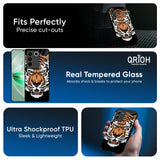 Angry Tiger Glass Case For IQOO Z9s Pro 5G