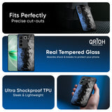 Dark Grunge Glass Case for IQOO Z9s Pro 5G