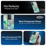 Green Marble Glass Case for Vivo Y300 5G