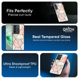 Geometrical Marble Glass Case for IQOO Z9s Pro 5G