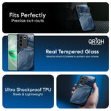 Deep Ocean Marble Glass Case for Vivo Y300 5G