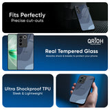 Navy Blue Ombre Glass Case for IQOO Z9s Pro 5G