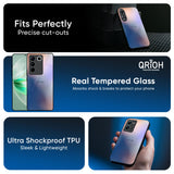 Blue Mauve Gradient Glass Case for IQOO Z9s Pro 5G