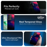 Blue Ombre Glass Case for Vivo Y300 5G