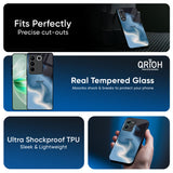 Blue Waves Glass Case for Vivo Y300 5G