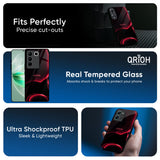 Red Thunder Glass Case for Vivo Y300 5G