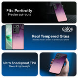 Purple Gradient Glass case for Vivo T3 Pro 5G