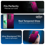 Purple Ombre Pattern Glass Case for IQOO Z9s Pro 5G