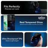 Blue Scratch Glass Case for Vivo Y300 5G