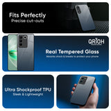 Smokey Grey Color Glass Case For IQOO Z9s Pro 5G