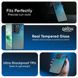 Sea Theme Gradient Glass Case for Vivo Y300 5G