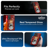 Astronaut Bear Glass Case for Redmi 12C