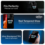 Never Quit Glass Case For Redmi Note 14 5G